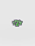 777 Sticker Badge - Green