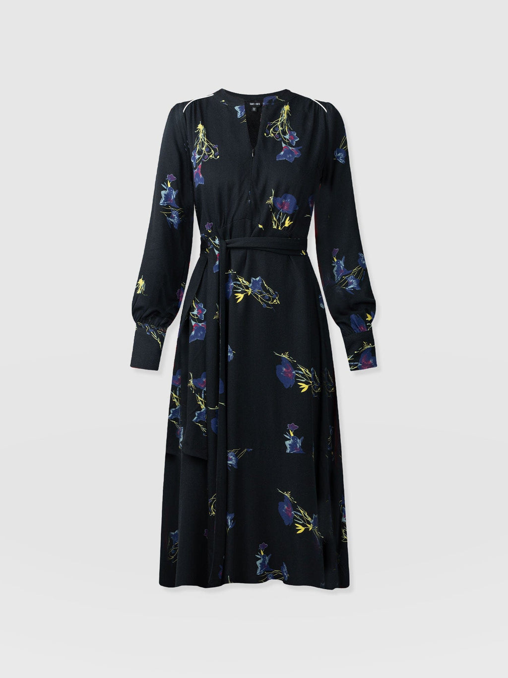 Adaline Zip Up Dress - Blue Lily Gardens