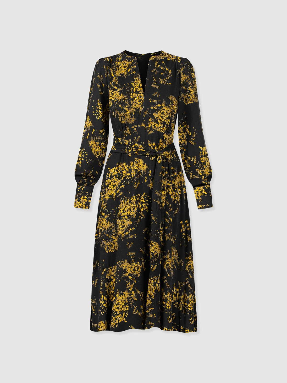 Adaline Zip Up Dress - Yellow Mimosa
