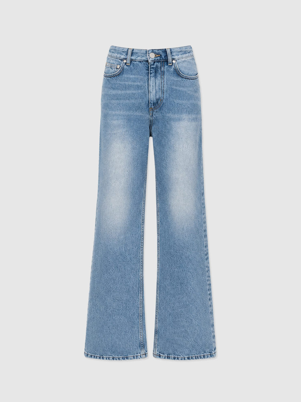 Adjustable Wide Leg Jean - Light Blue