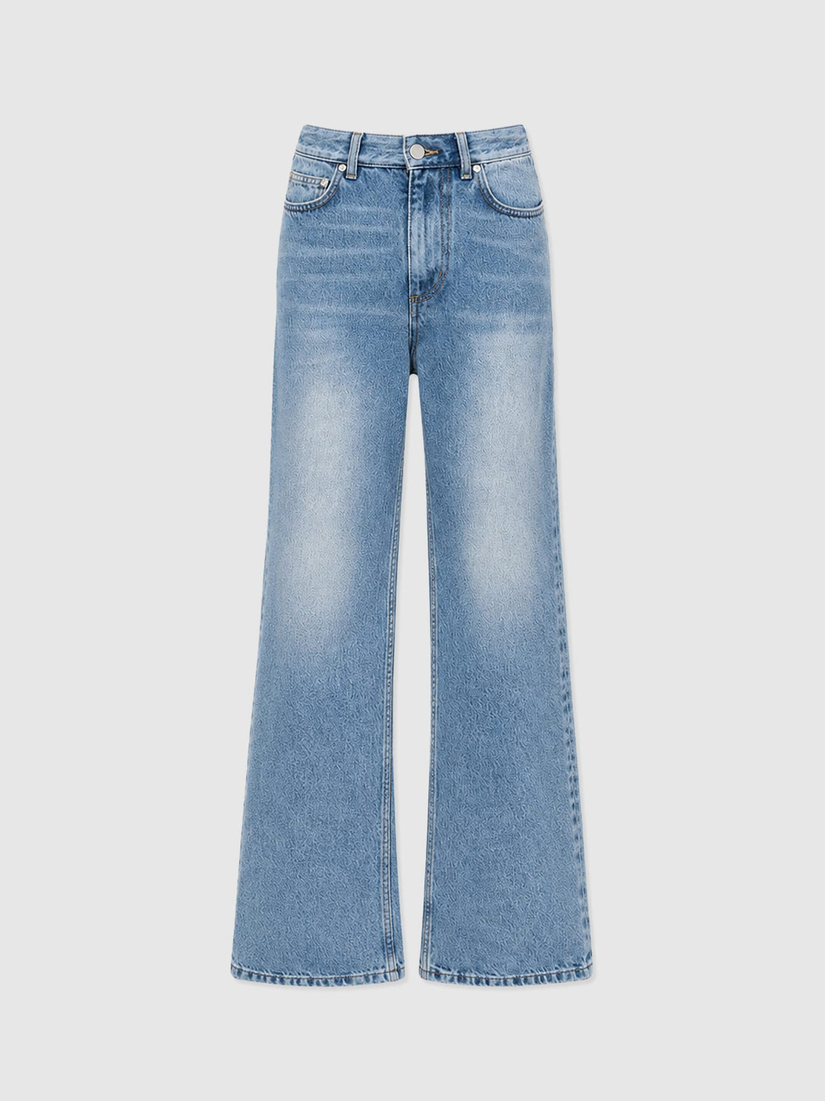 Adjustable Wide Leg Jean - Light Blue