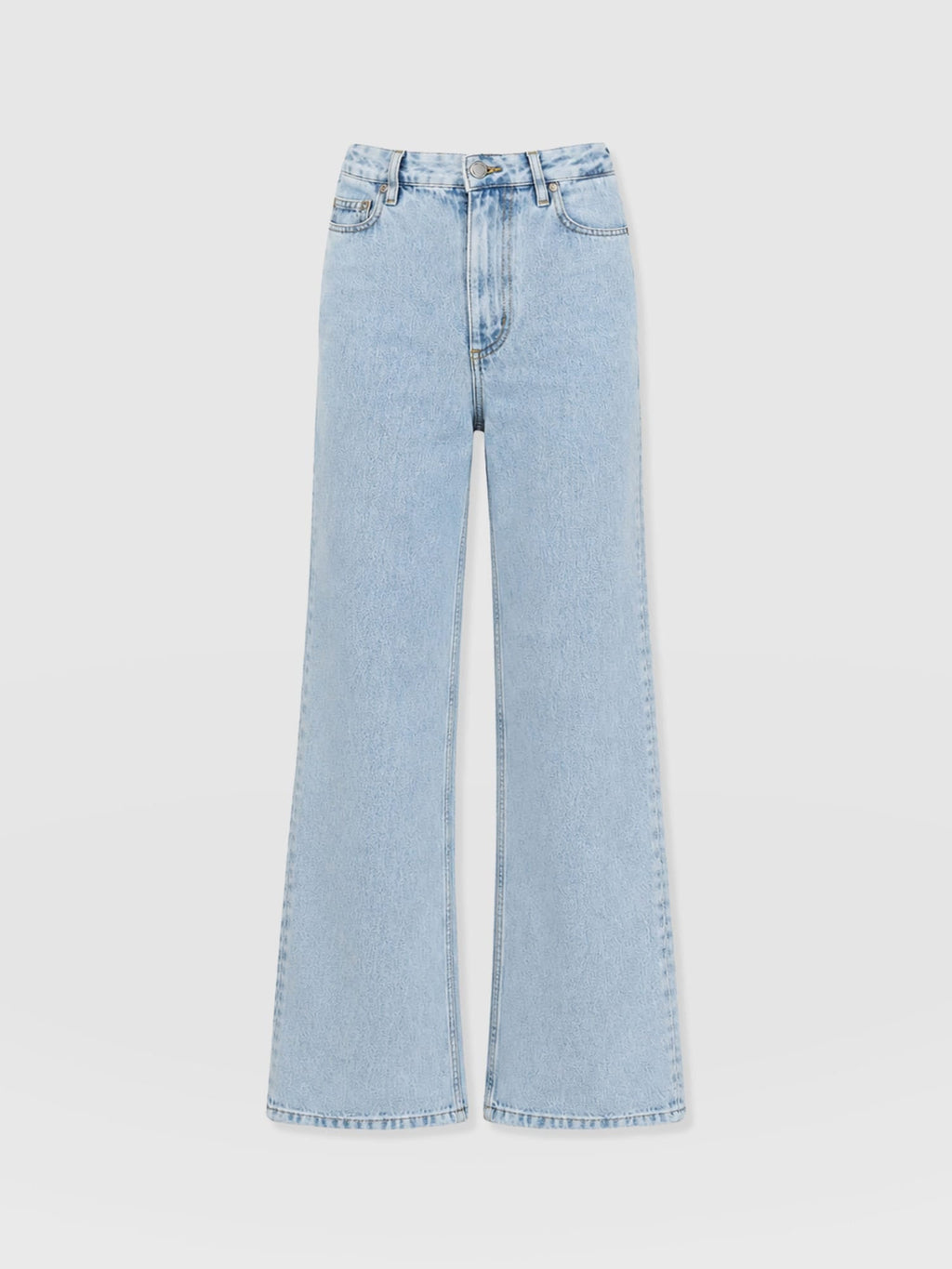 Adjustable Wide Leg Jean - Pale Blue