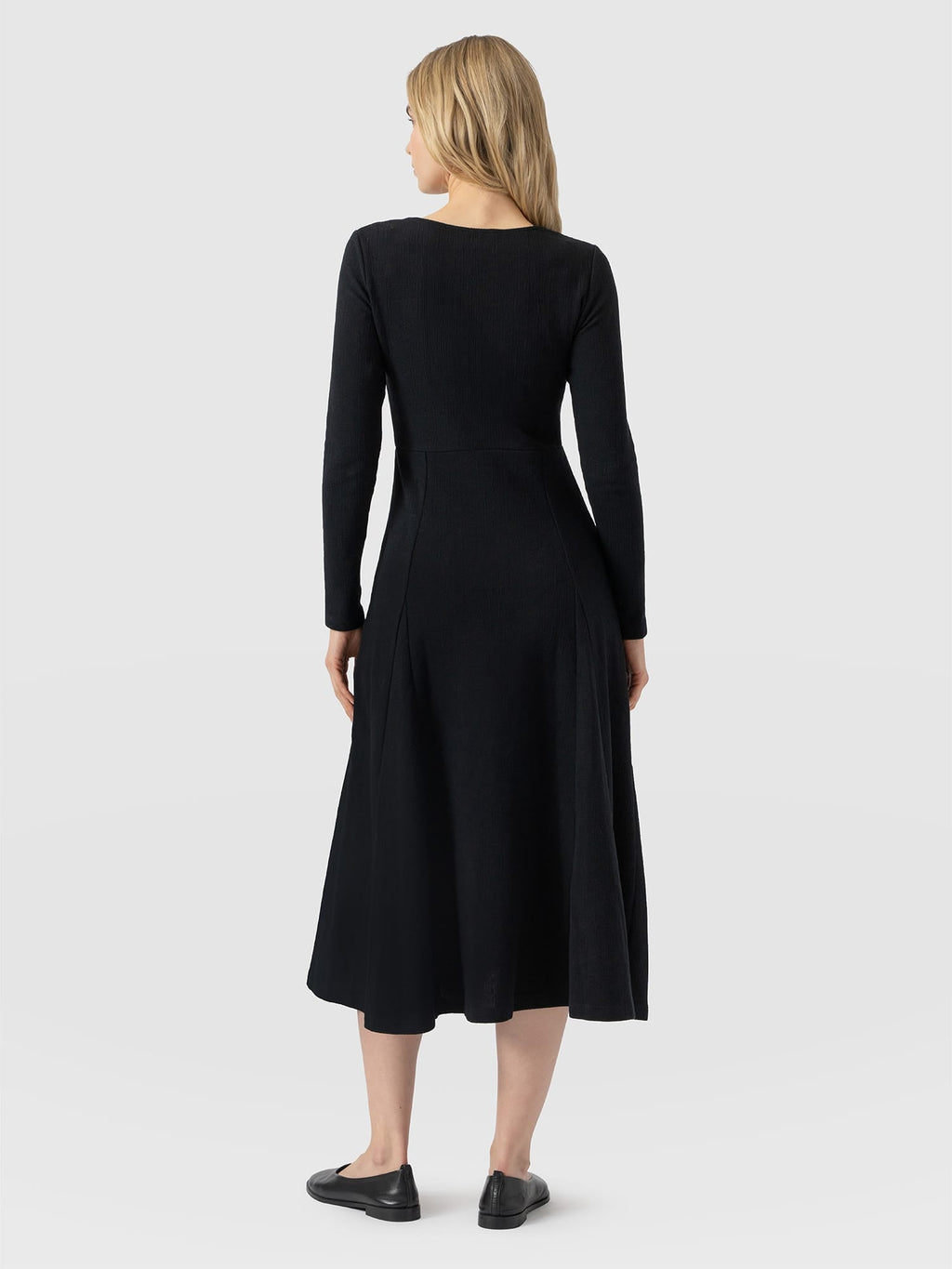 Akia Long Sleeve Dress - Black
