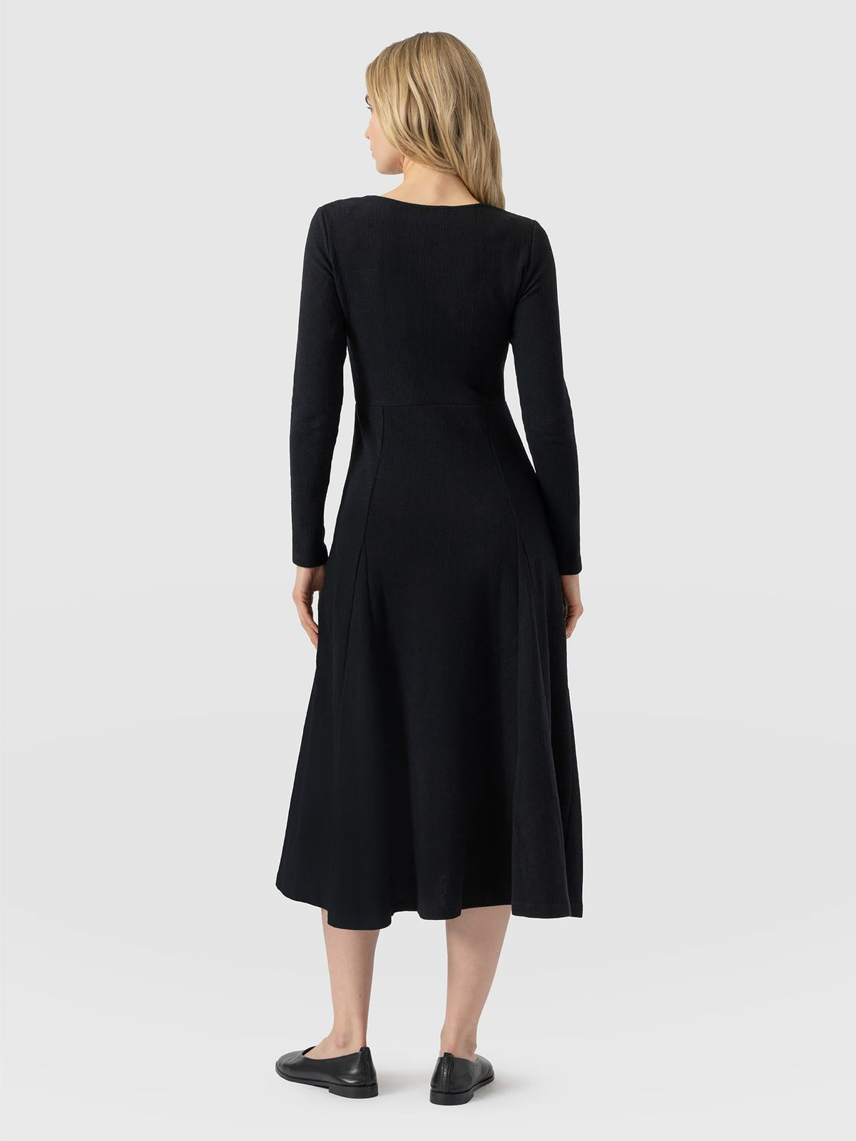 Akia Long Sleeve Dress - Black