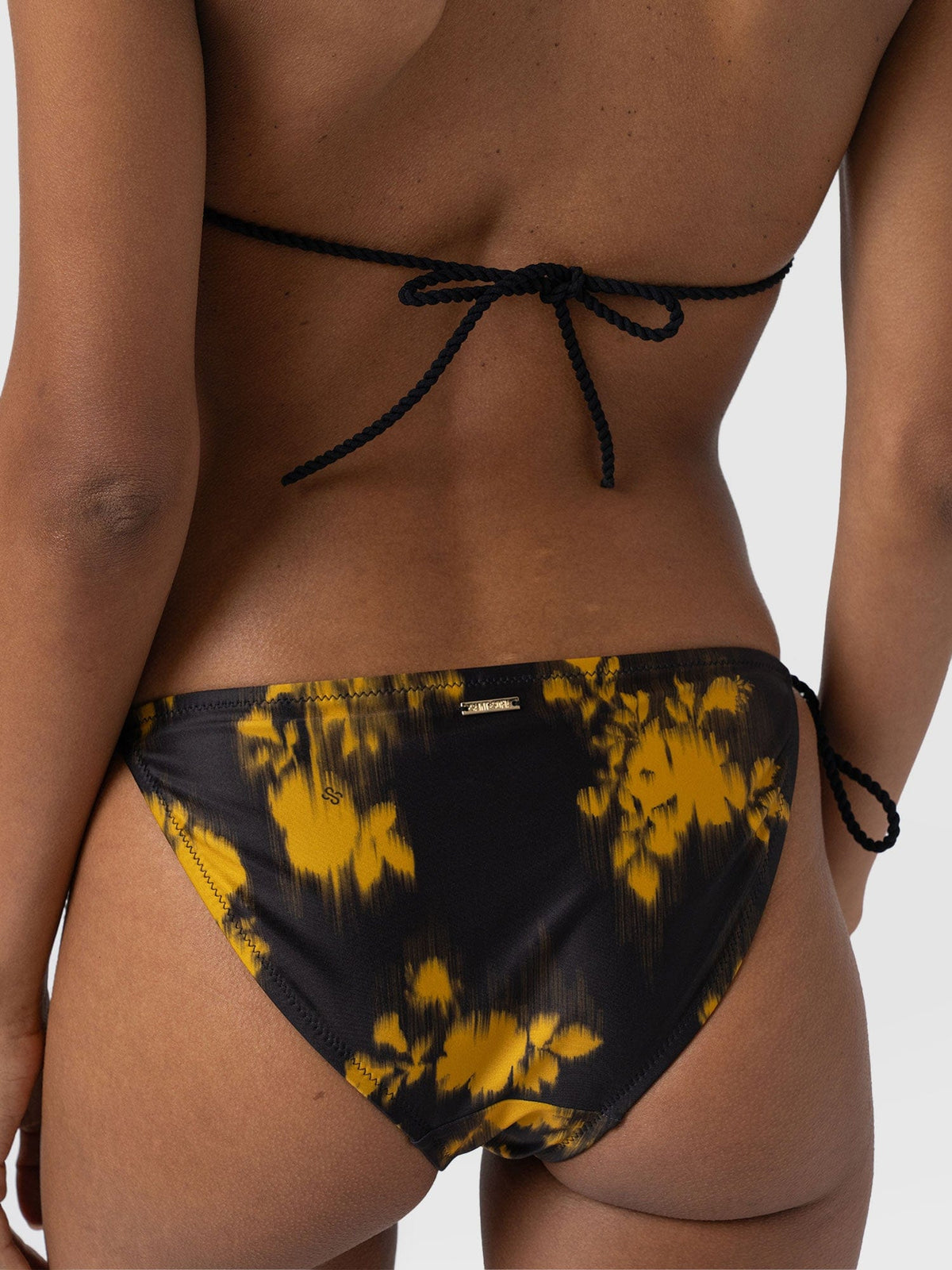 Alba Triangle Bikini Top - Yellow Fade Floral