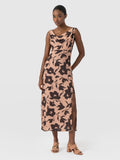 Alexis Dress - Brown Floral
