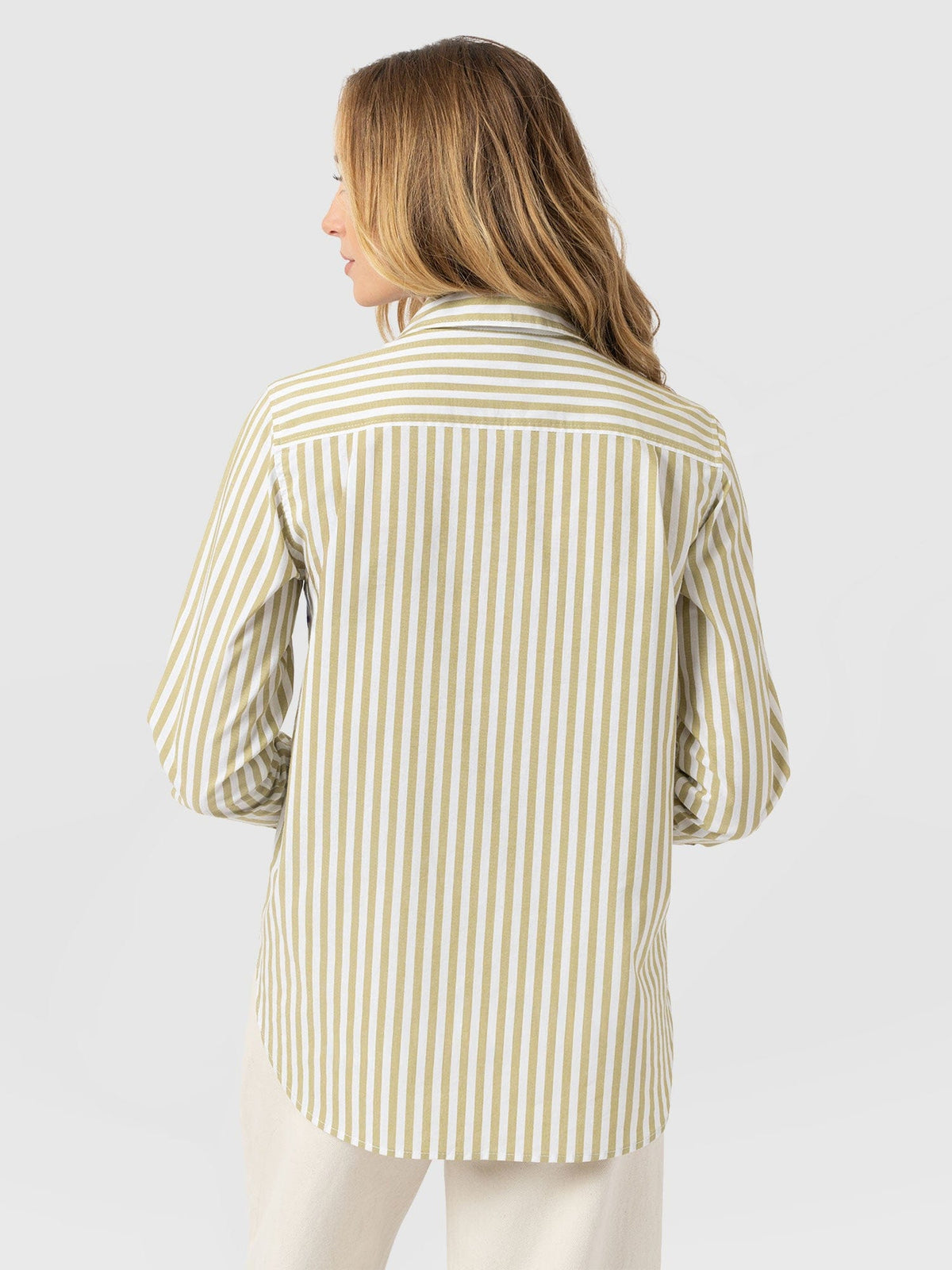 Anneliese Shirt - Green Stripe