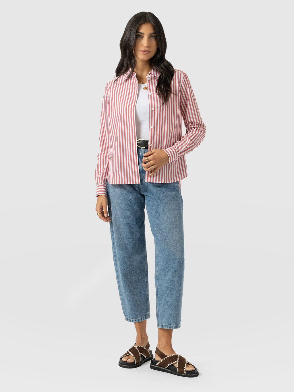 Anneliese Shirt - Red Stripe