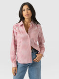 Anneliese Shirt - Red Stripe