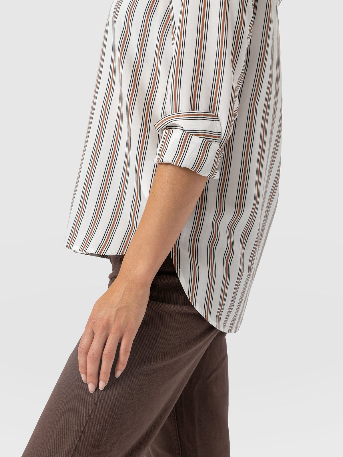 Anneliese Shirt - Tan Stripe