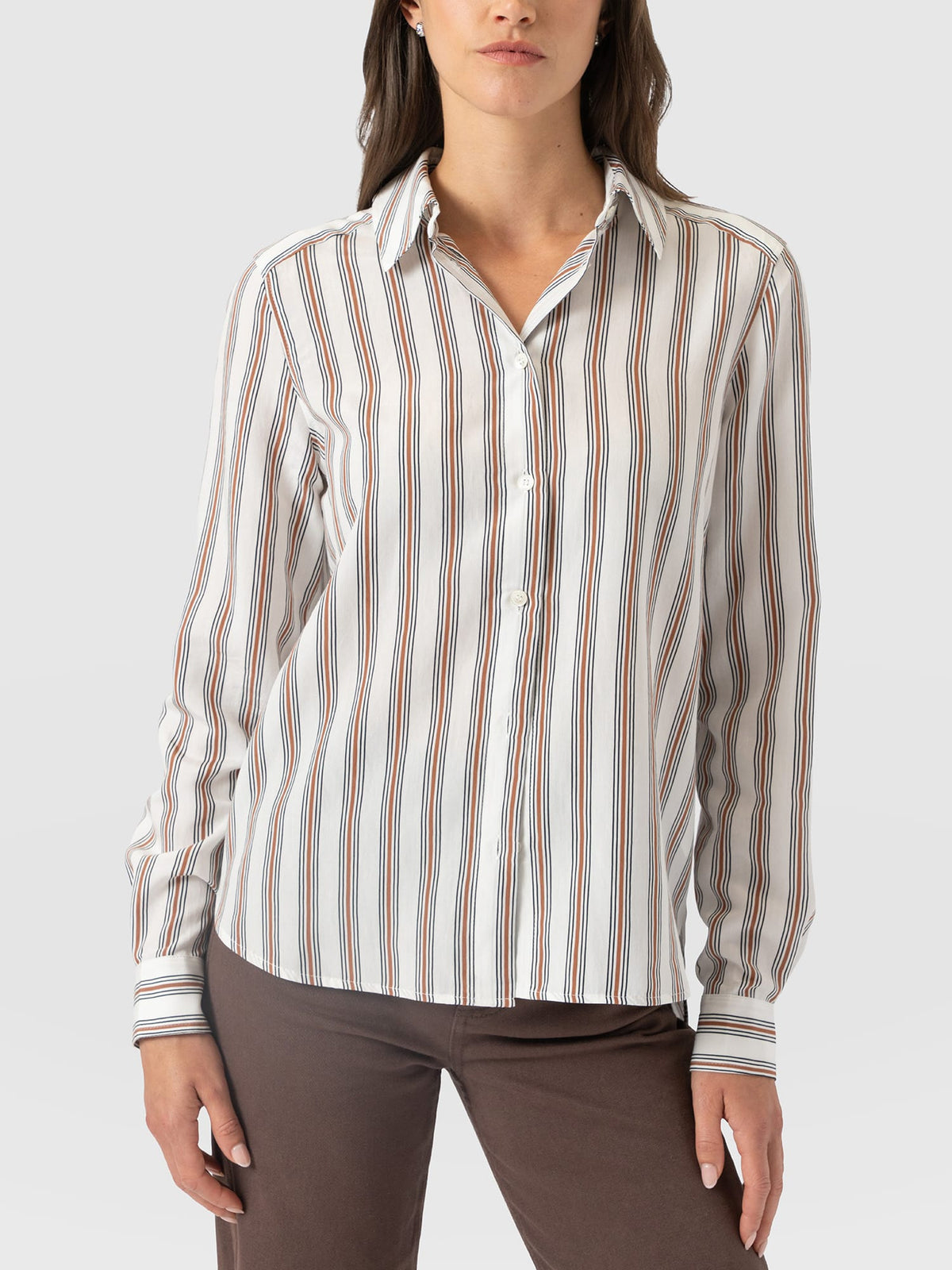 Anneliese Shirt - Tan Stripe