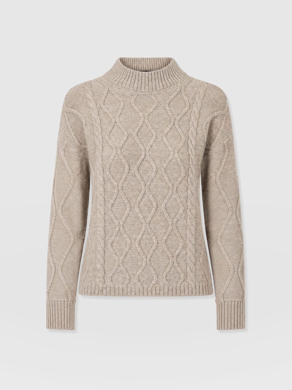 Arden Cable Knit Sweater - Oatmeal