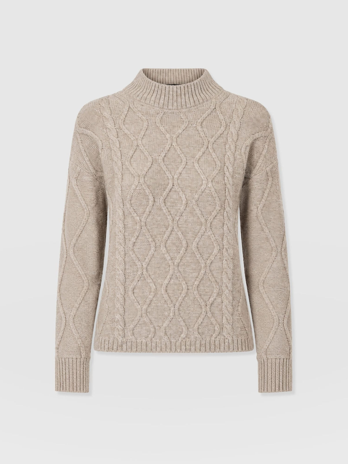 Arden Cable Knit Sweater - Oatmeal