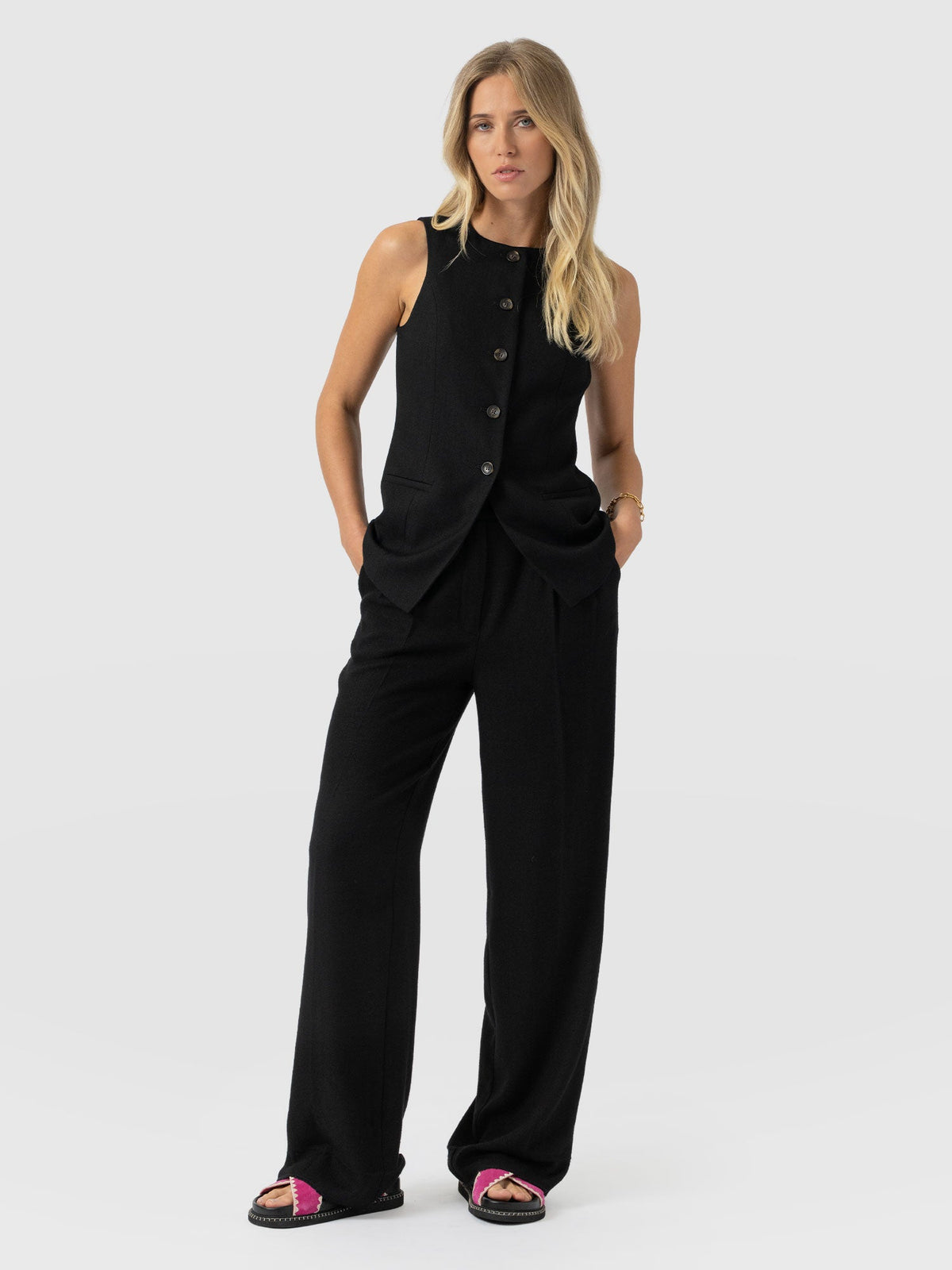 Argent Waistcoat - Black