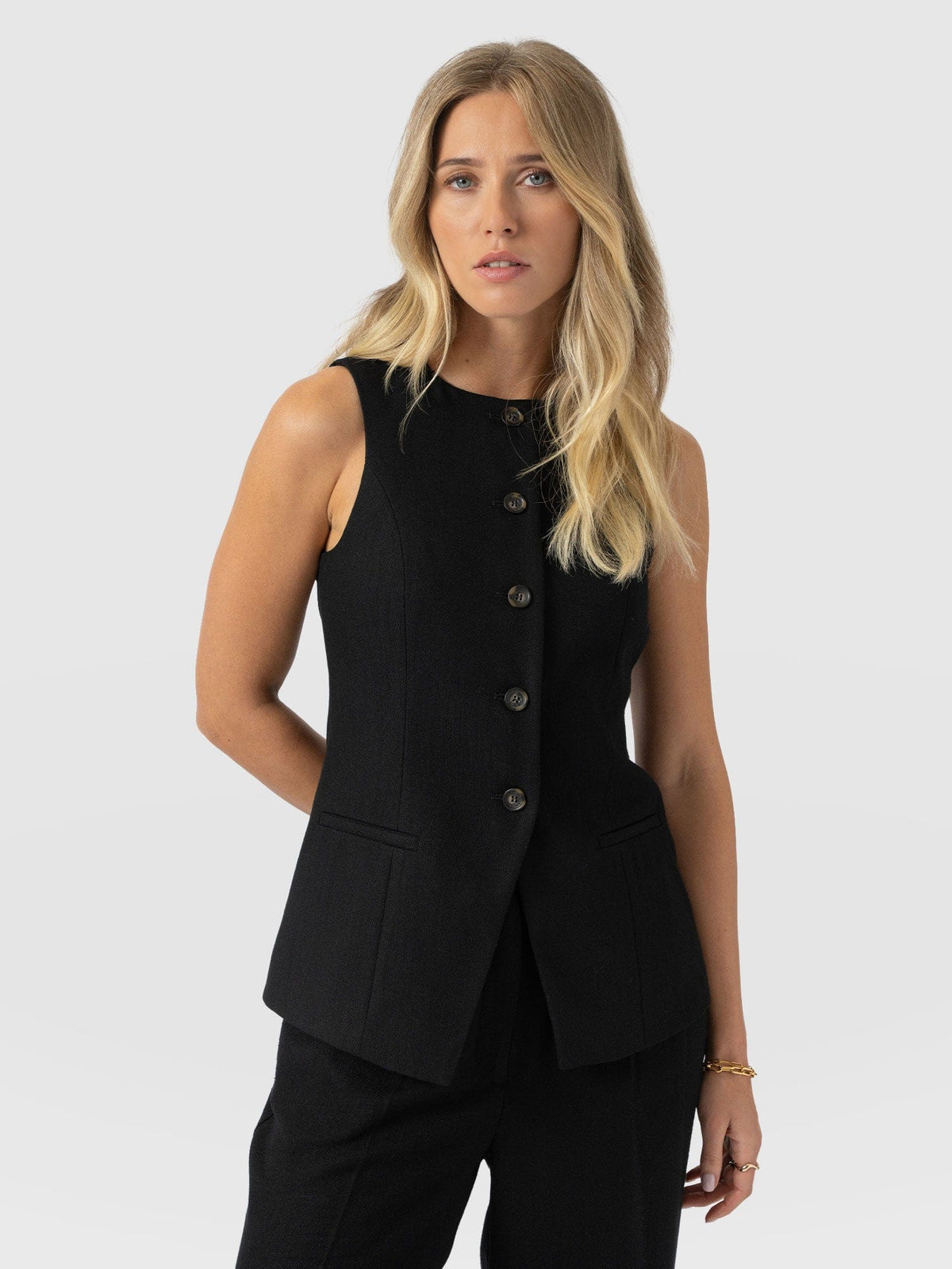 Argent Waistcoat - Black
