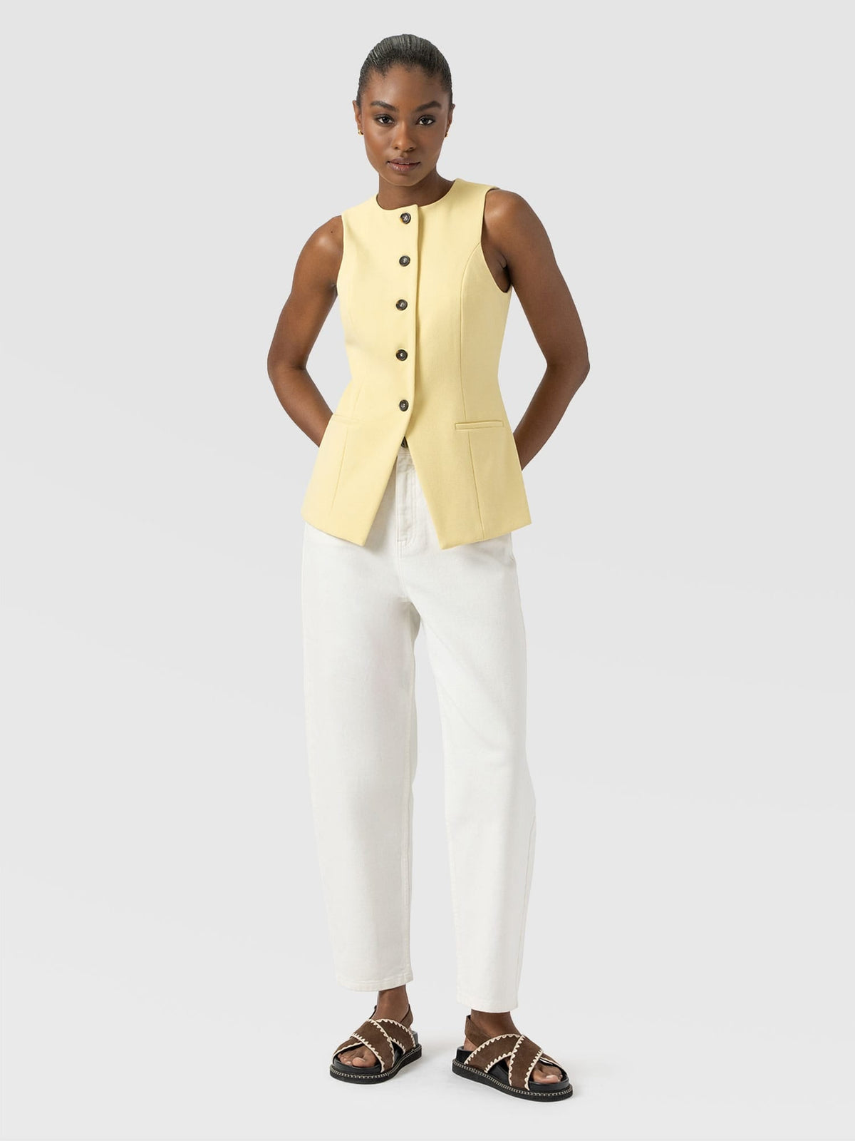 Argent Waistcoat - Butter Yellow