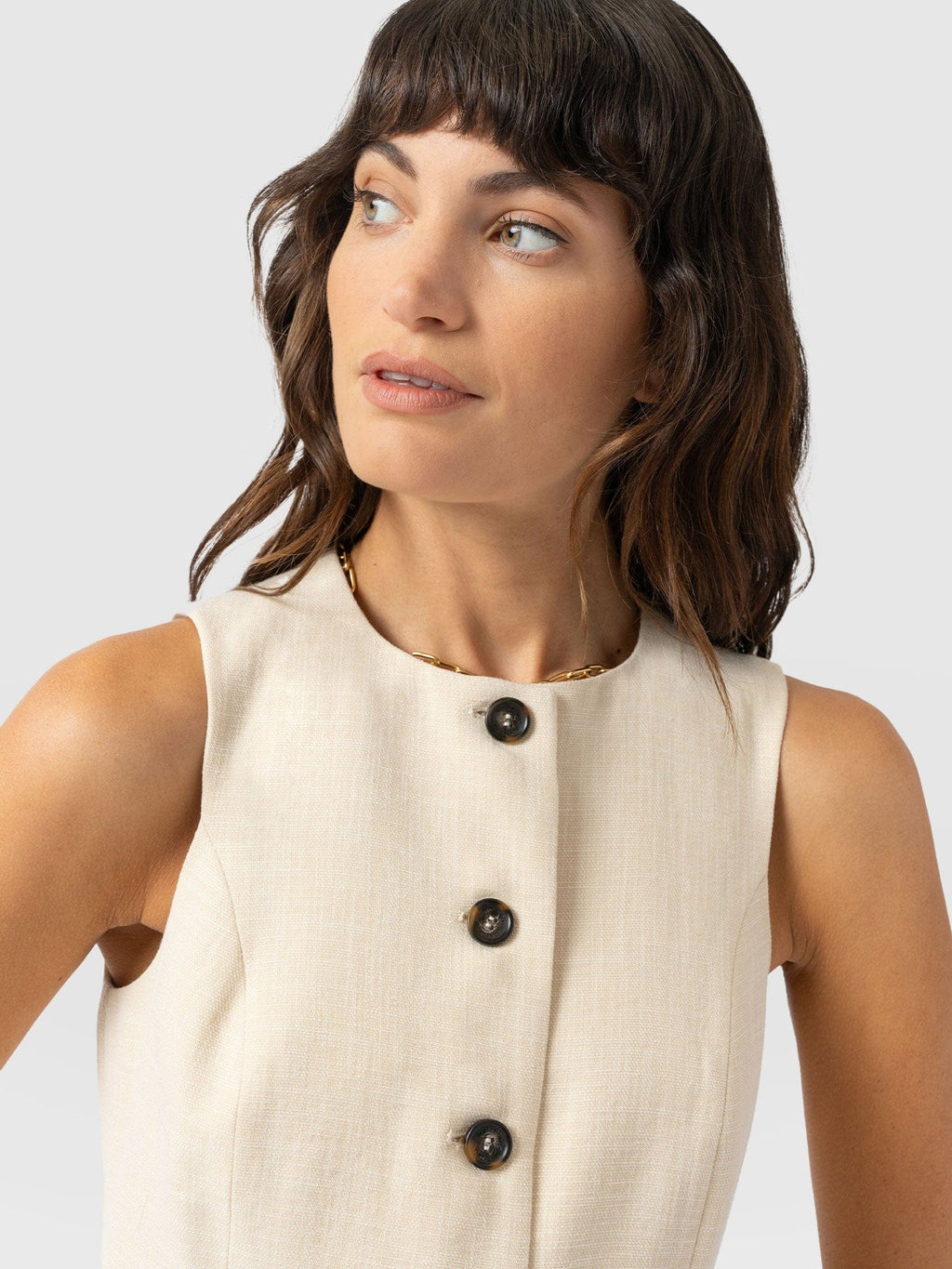 Argent Waistcoat - Cream