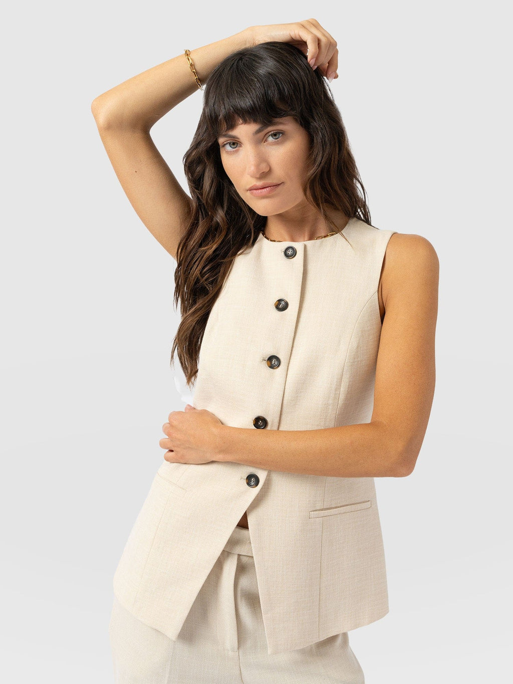 Argent Waistcoat - Cream