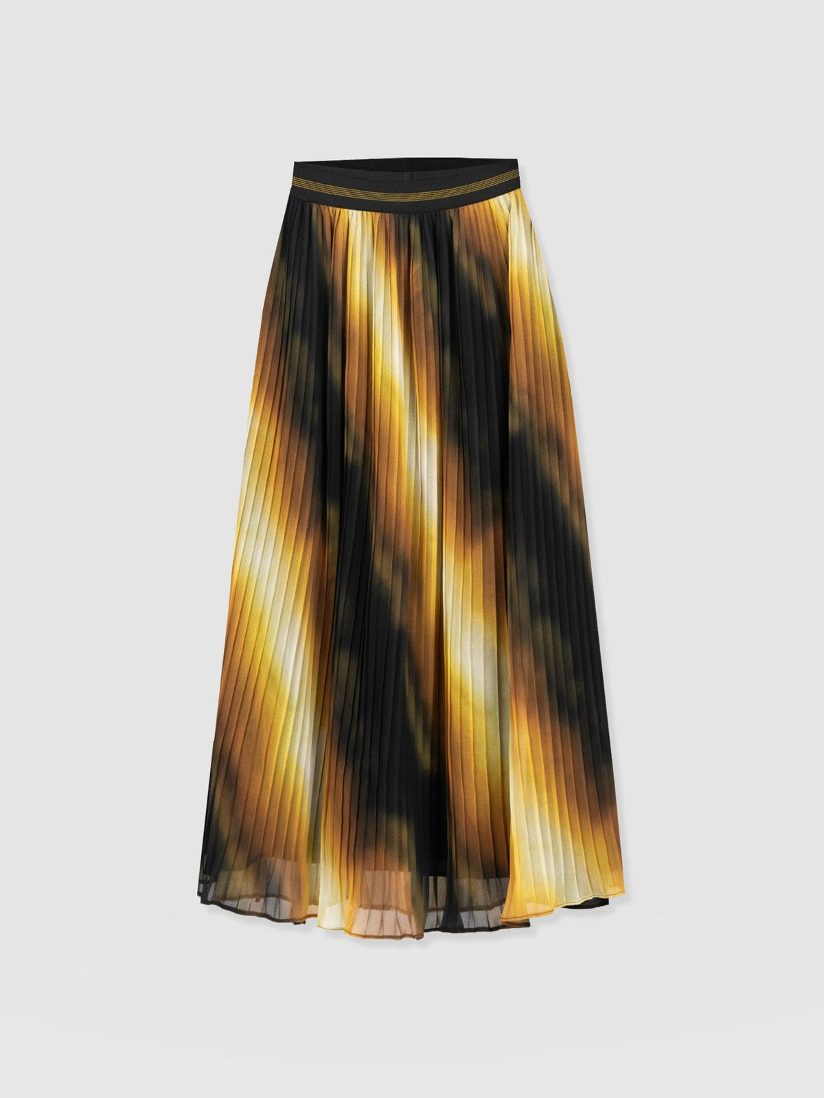 Aria Pleated Skirt  - Yellow Gradient