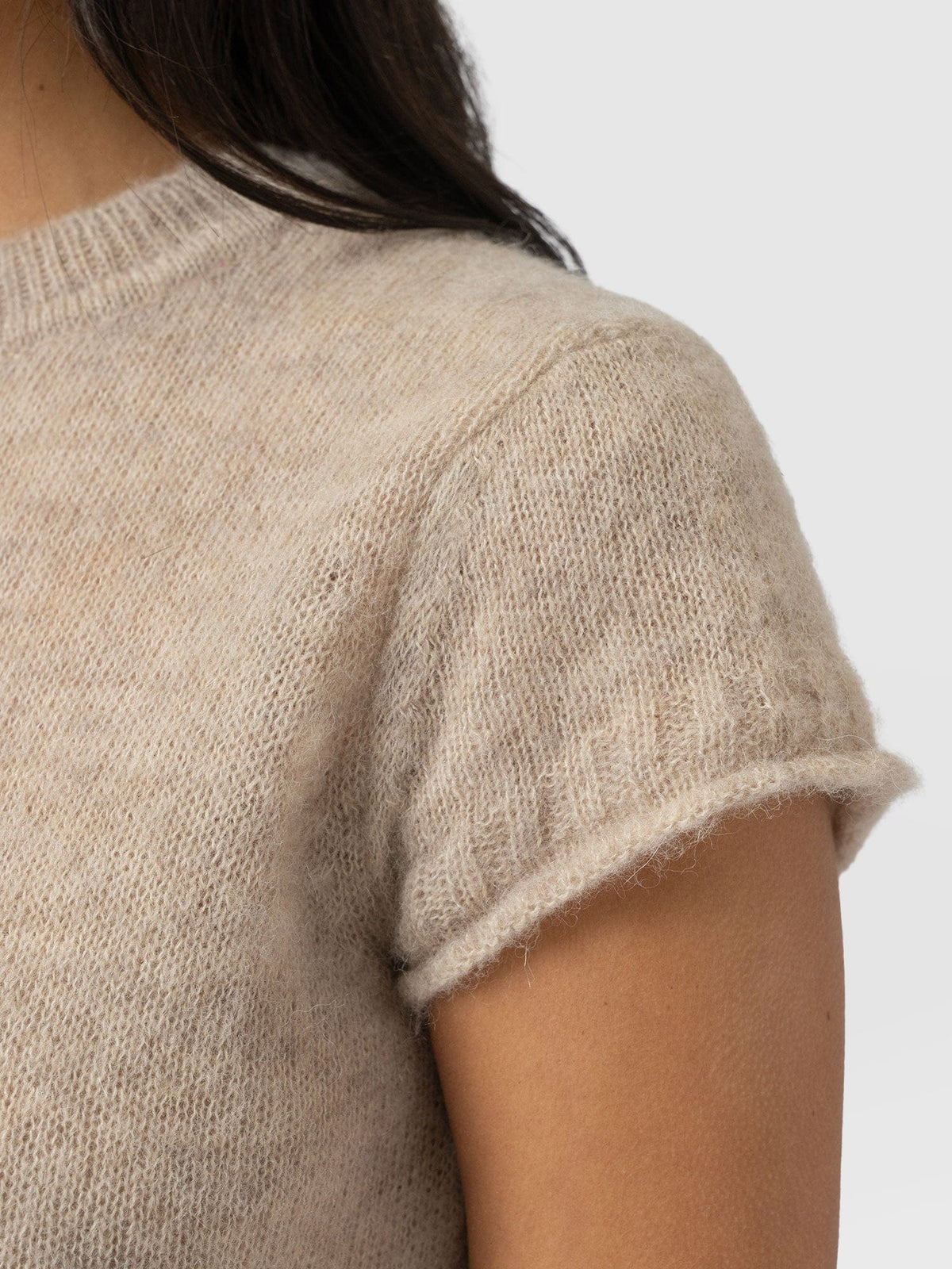 Ariella Baby Tee - Beige