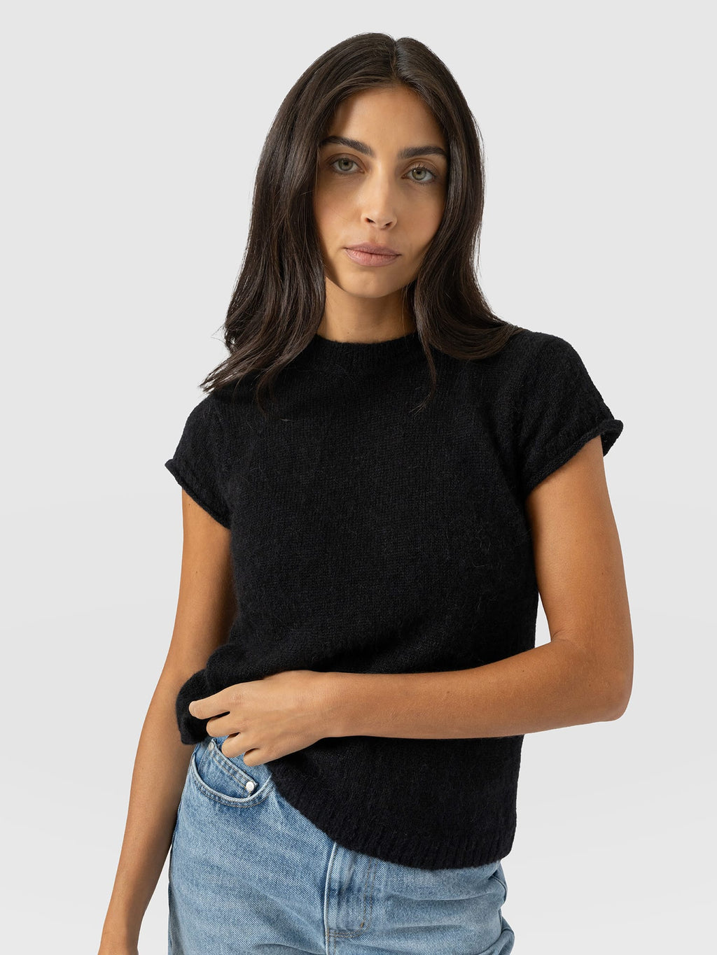 Ariella Baby Tee - Black