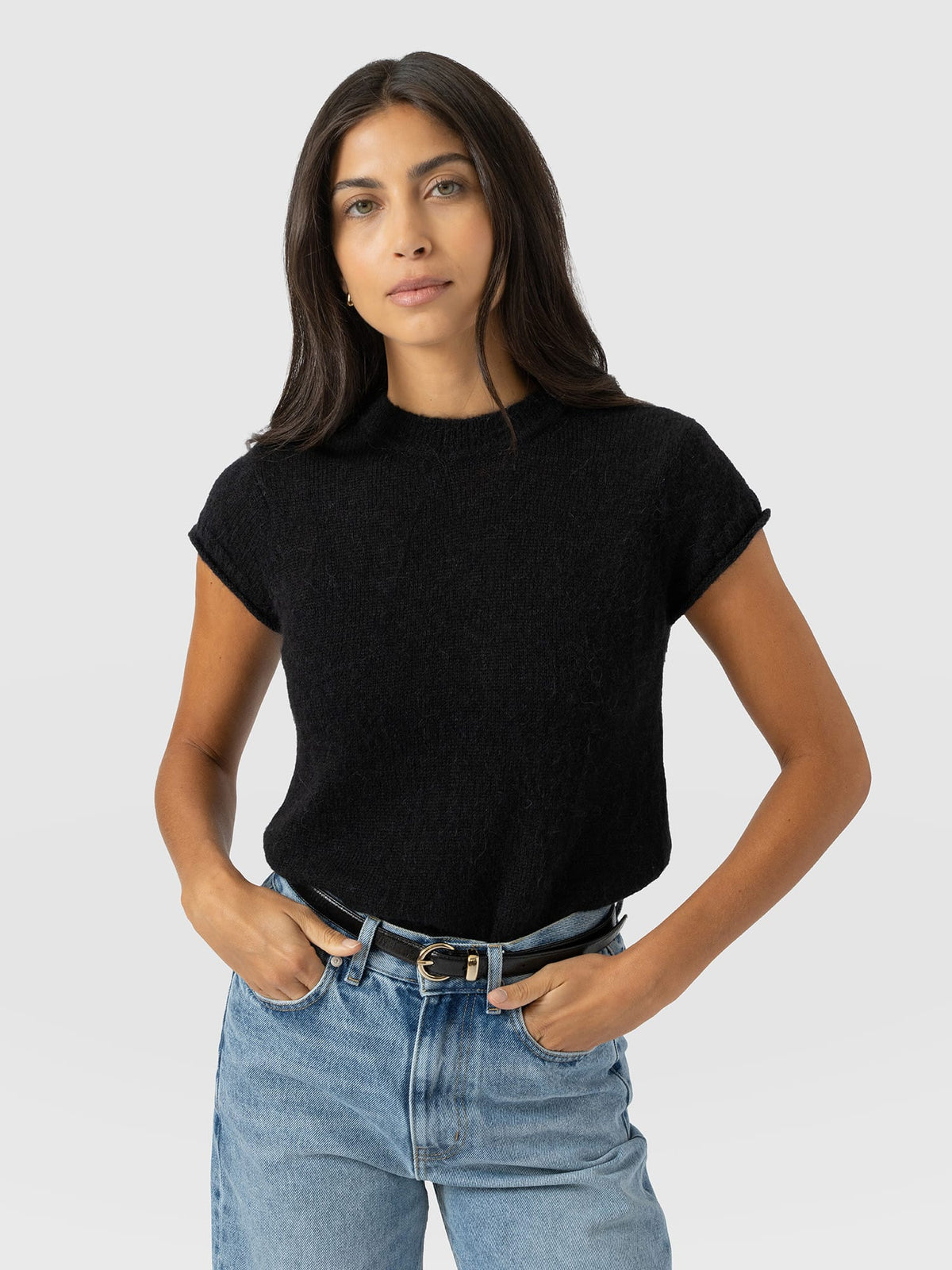 Ariella Baby Tee - Black
