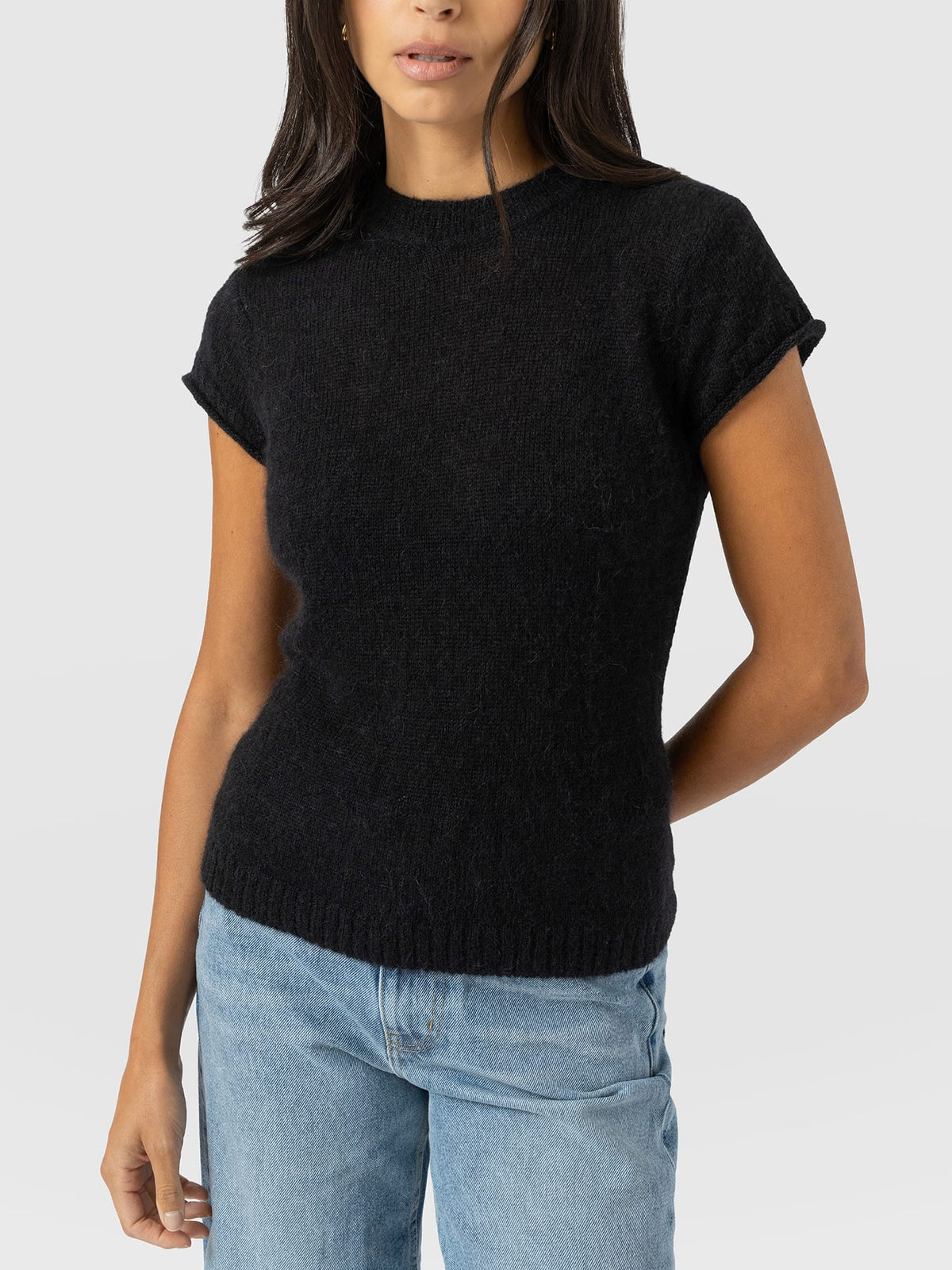 Ariella Baby Tee - Black
