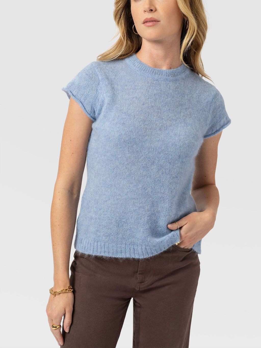 Ariella Baby Tee - Blue