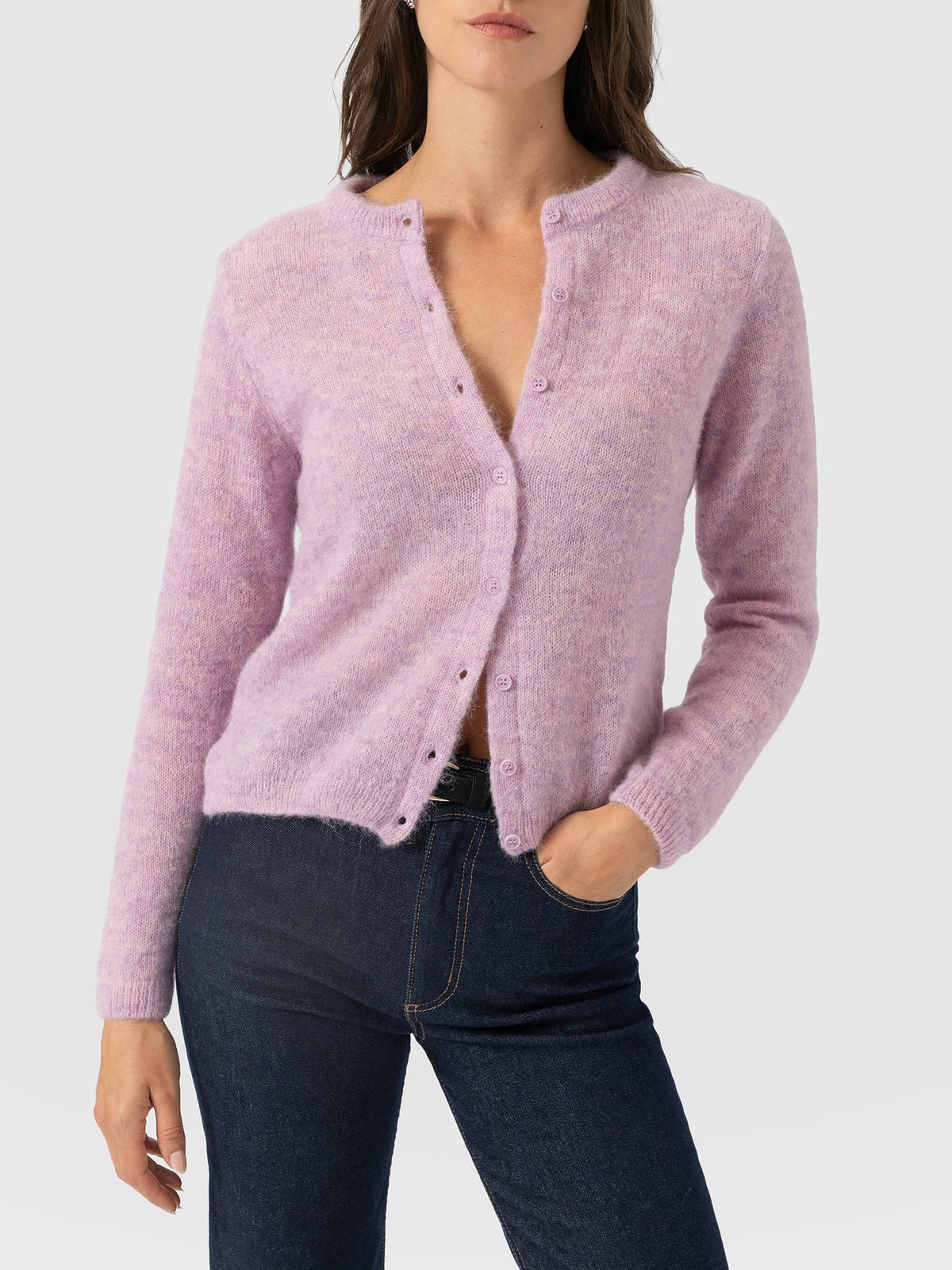 Ariella Cardigan - Lilac Pink