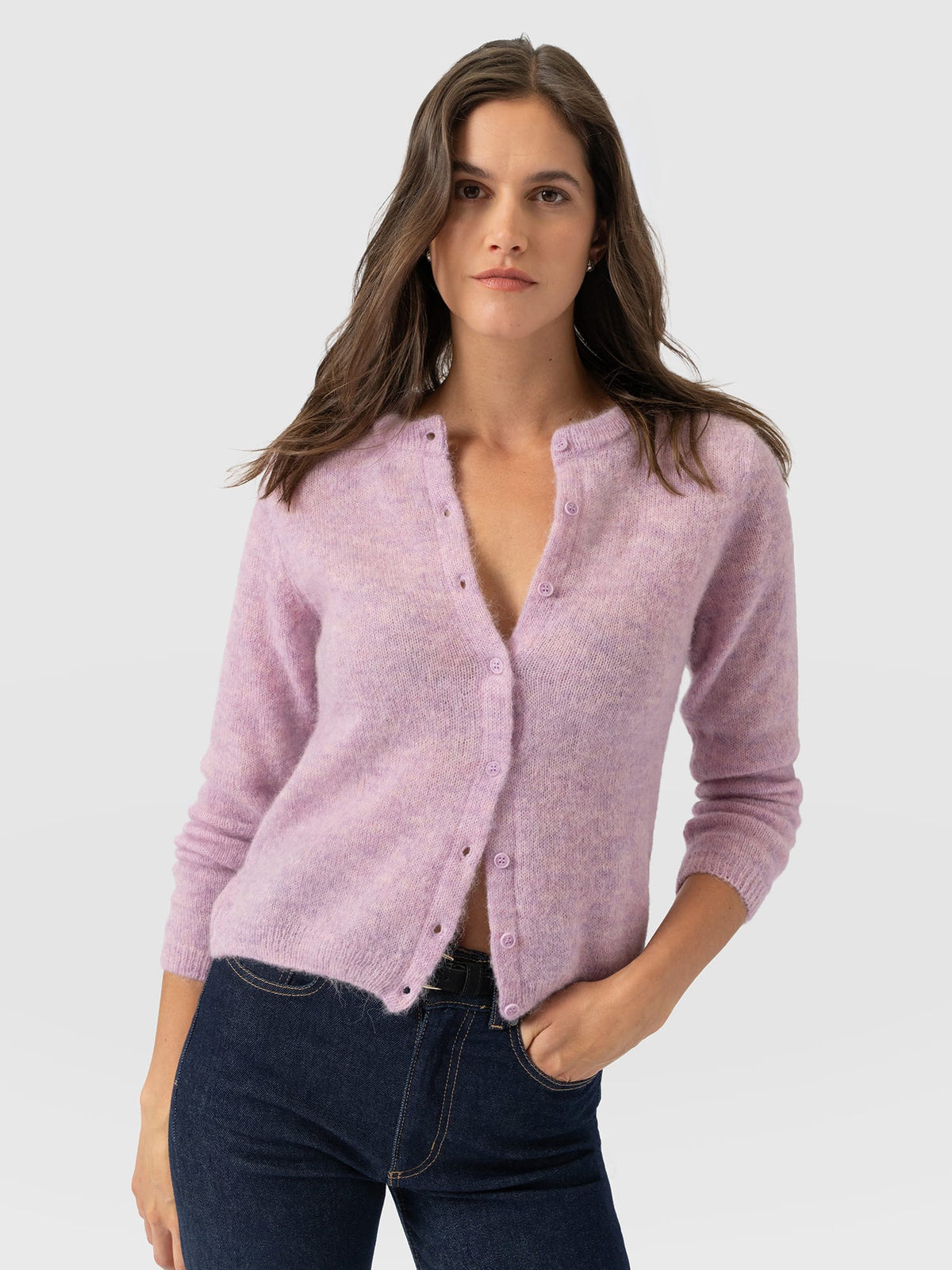 Ariella Cardigan - Lilac Pink