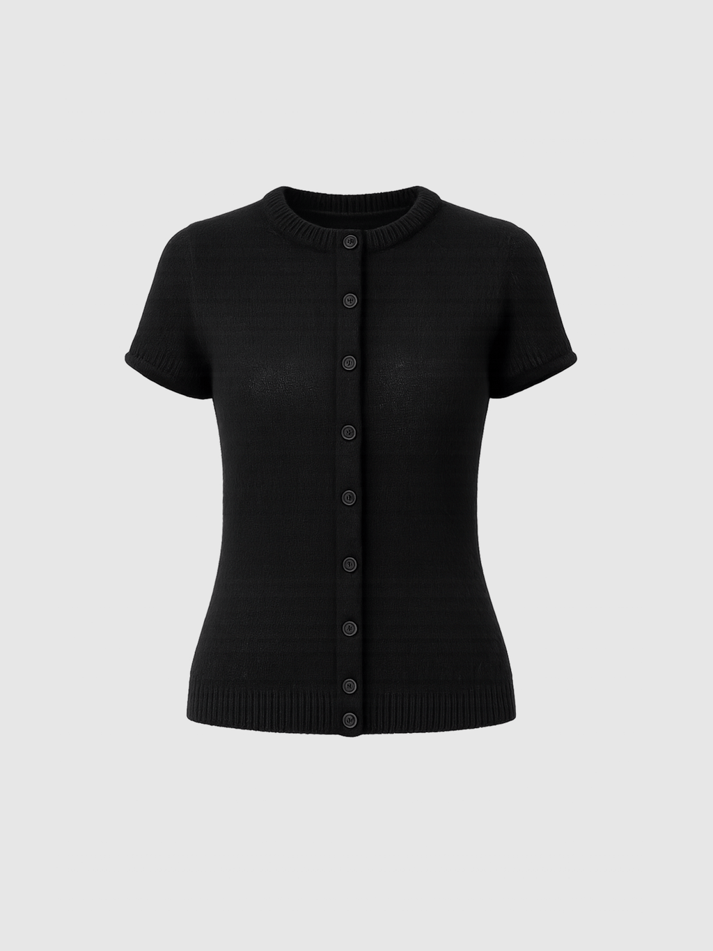 Ariella Short Sleeve Cardigan - Black
