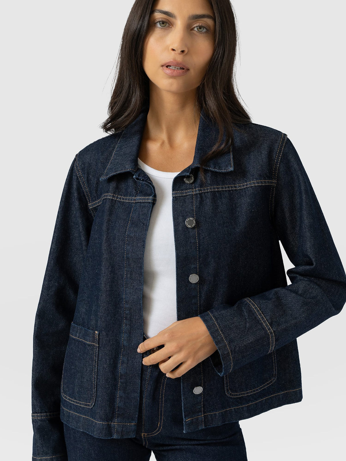 Arnette Denim Shacket - Indigo