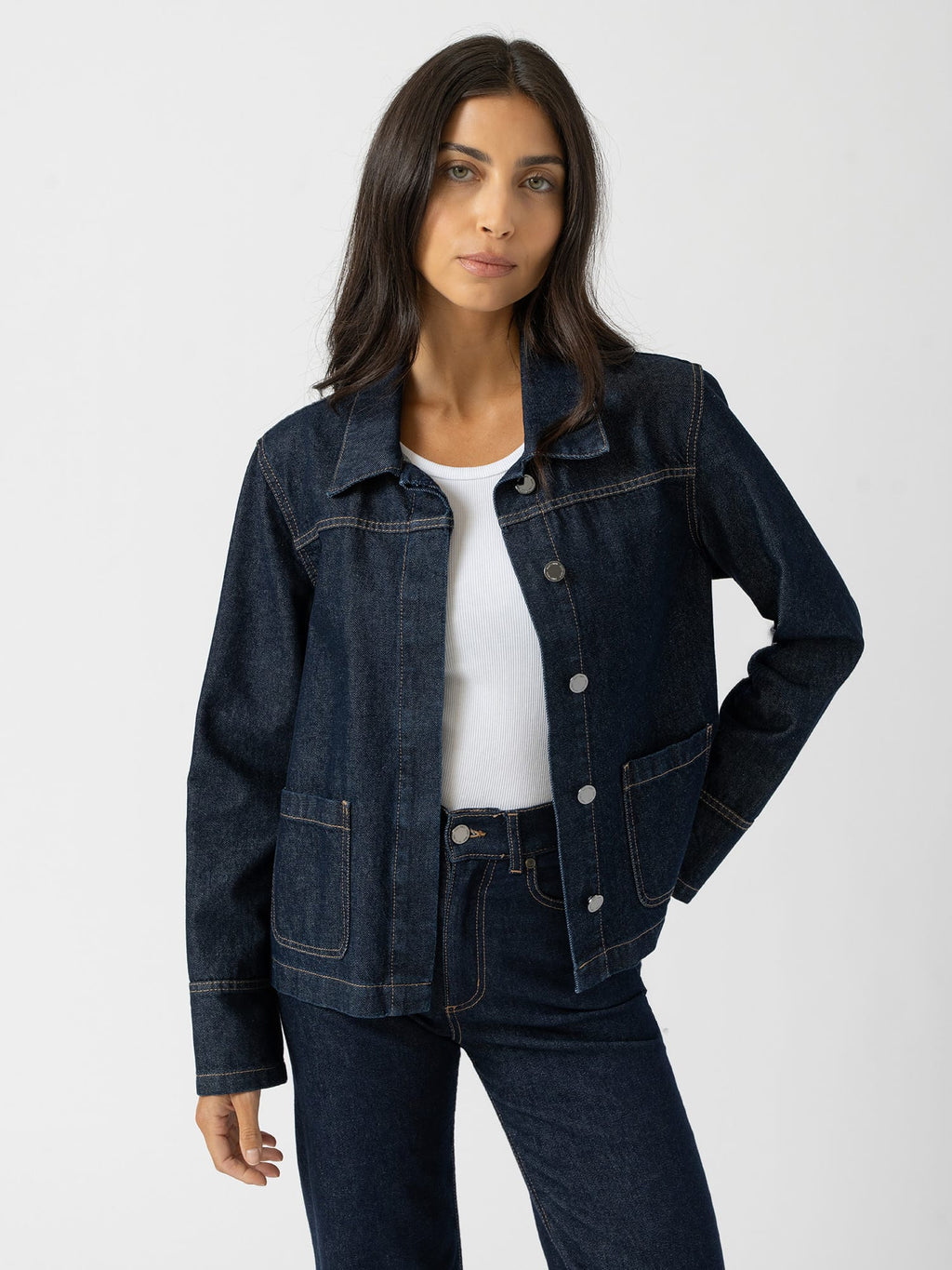 Arnette Denim Shacket - Indigo