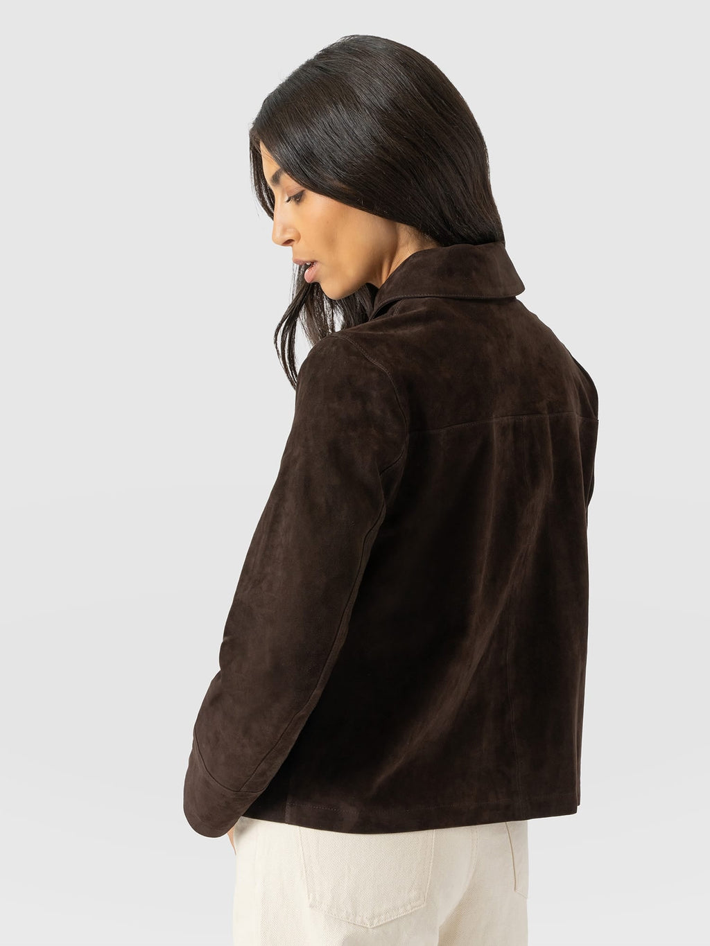 Arnette Shacket - Chocolate Suede