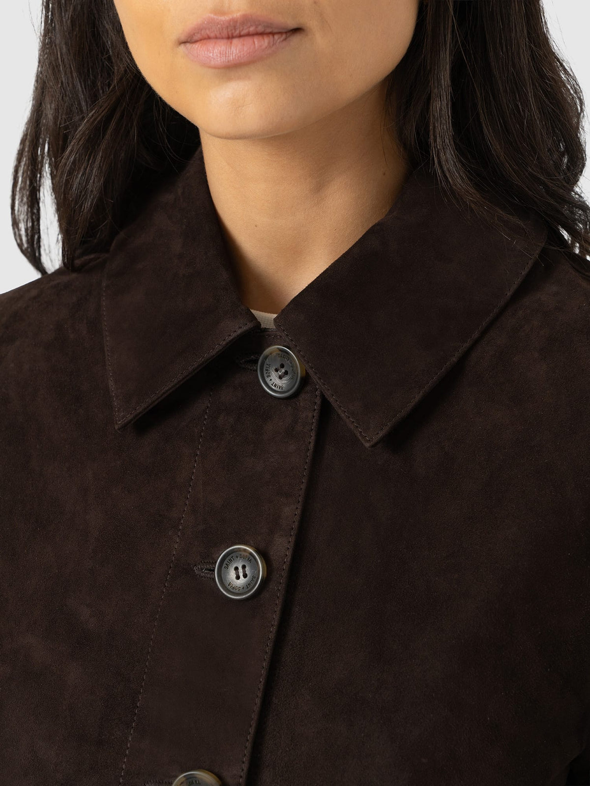 Arnette Shacket - Chocolate Suede