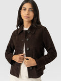 Arnette Shacket - Chocolate Suede