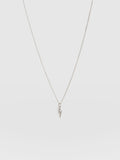 Astral Lightning Charm Necklace - Silver