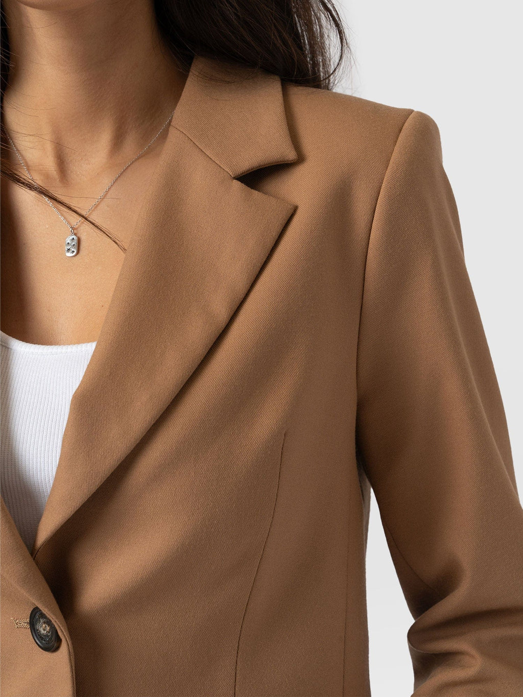 Astrid Cropped Blazer - Camel