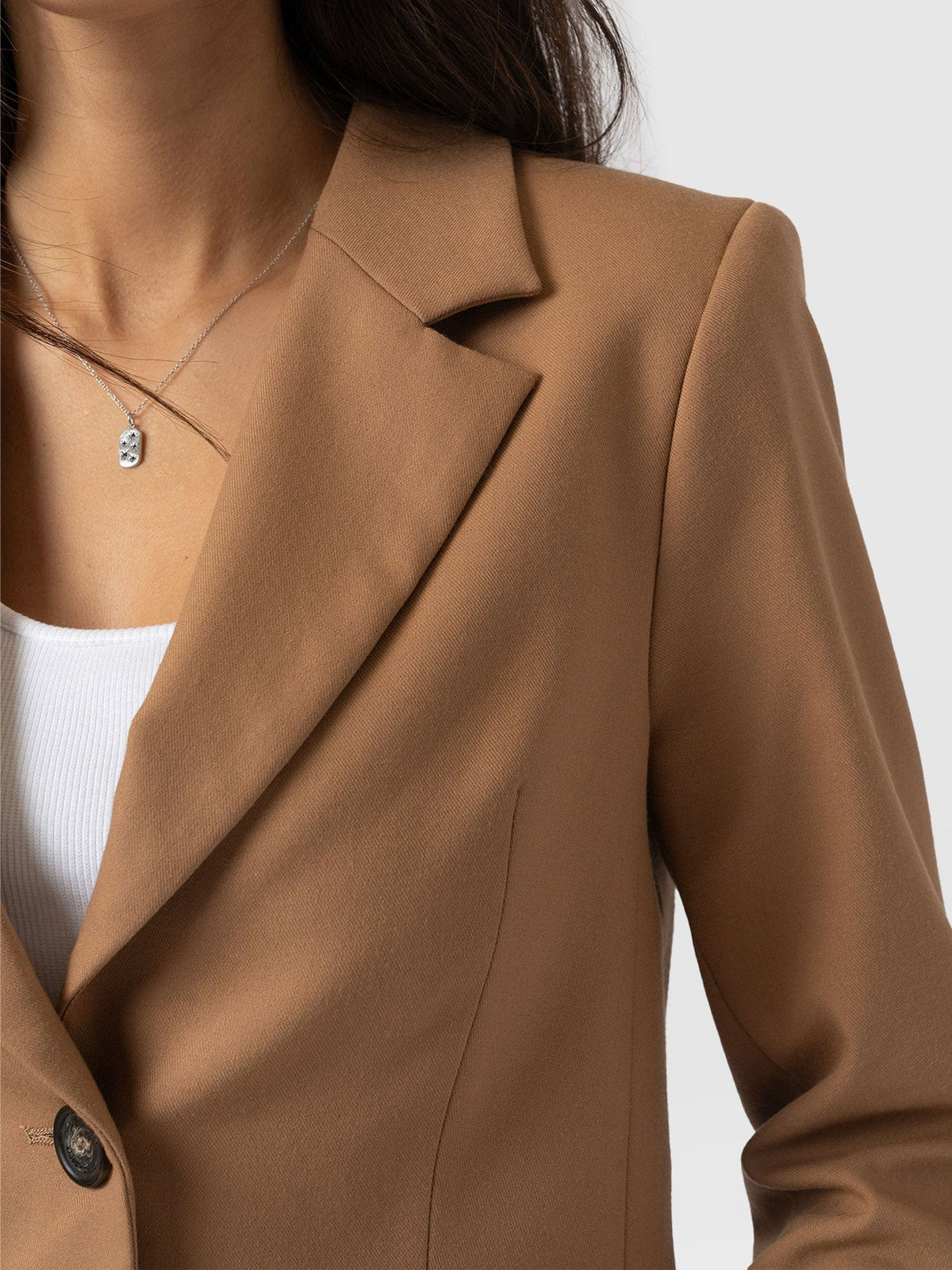 Astrid Cropped Blazer - Camel