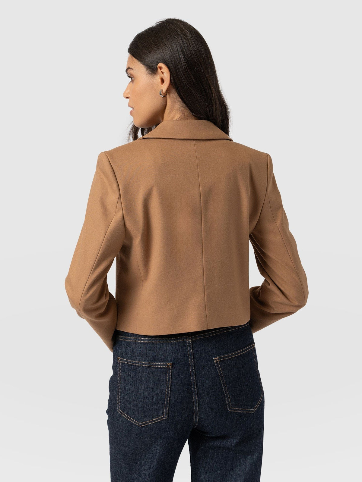Astrid Cropped Blazer - Camel