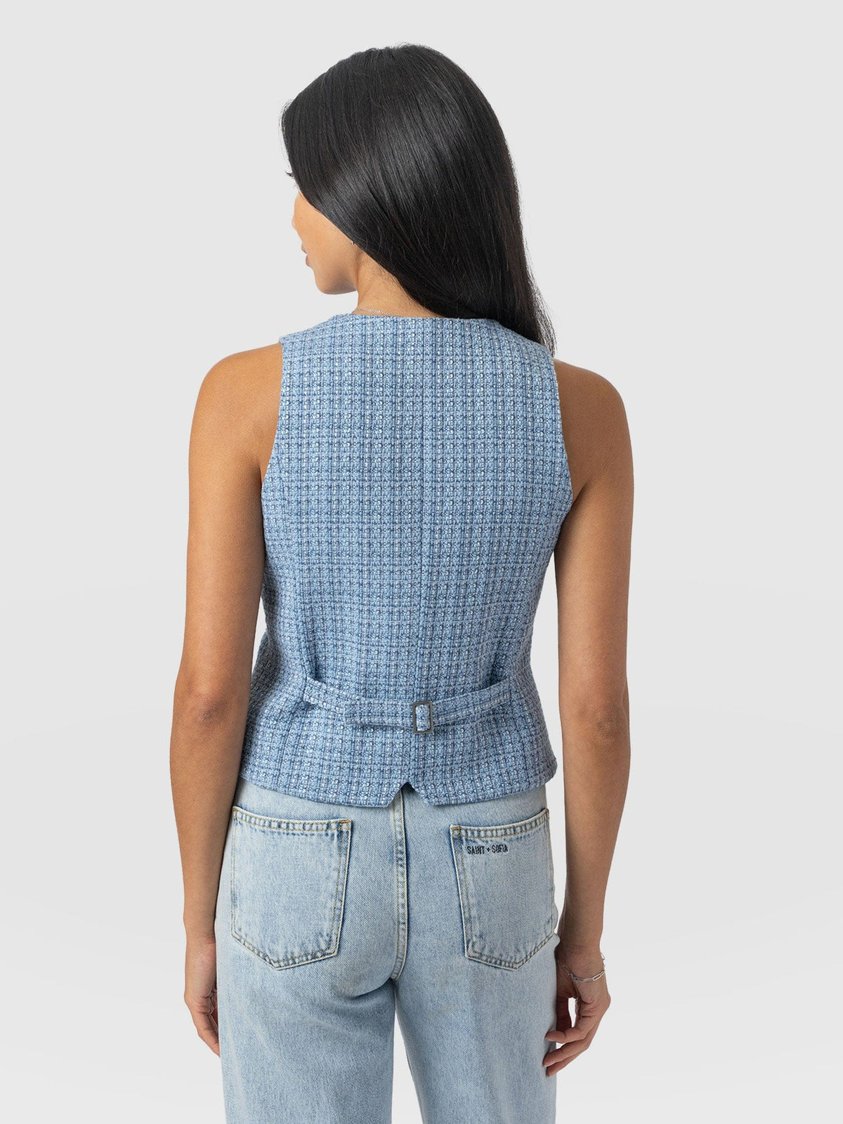 Astrid Waistcoat - Pale Blue
