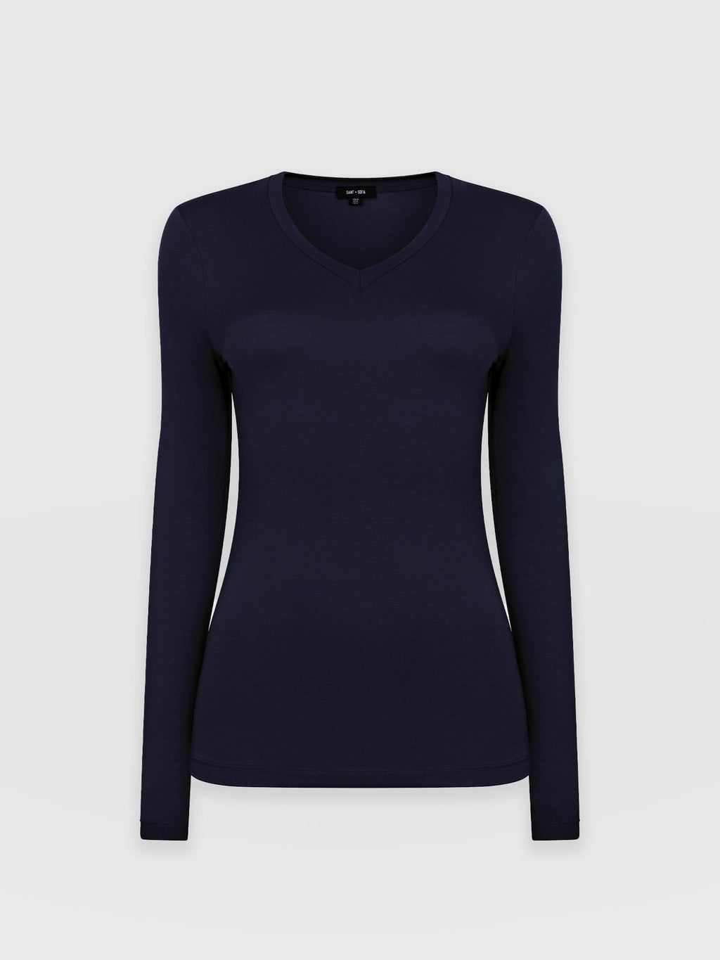 Austen Crew Neck Long Sleeve Tee - Navy