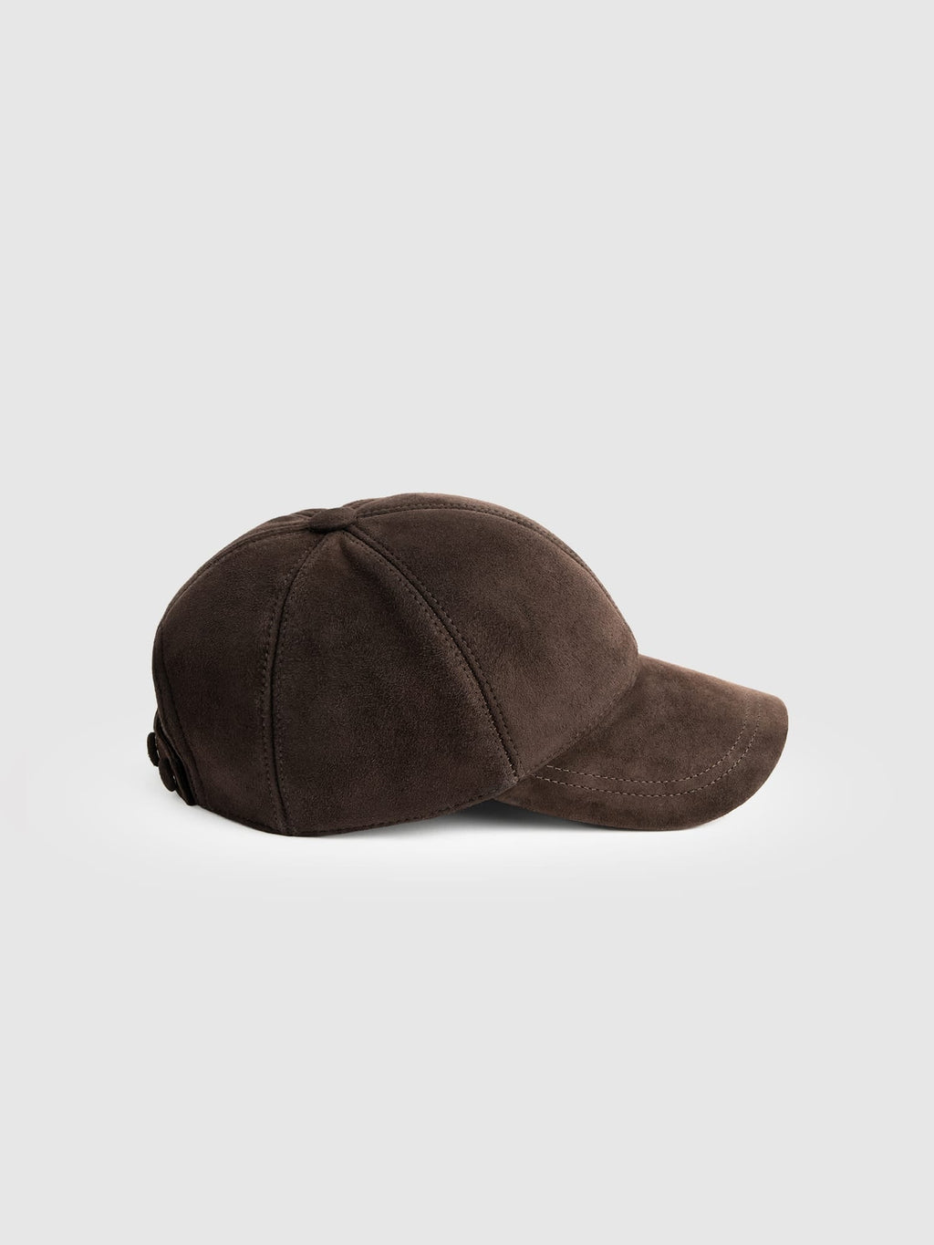 Avalon Baseball Cap - Chocolate Suede