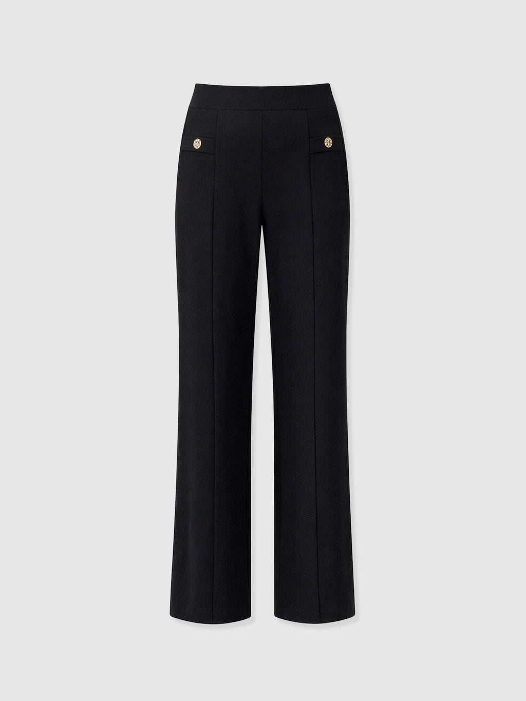 Averie Wide Leg Pant - Black Molten