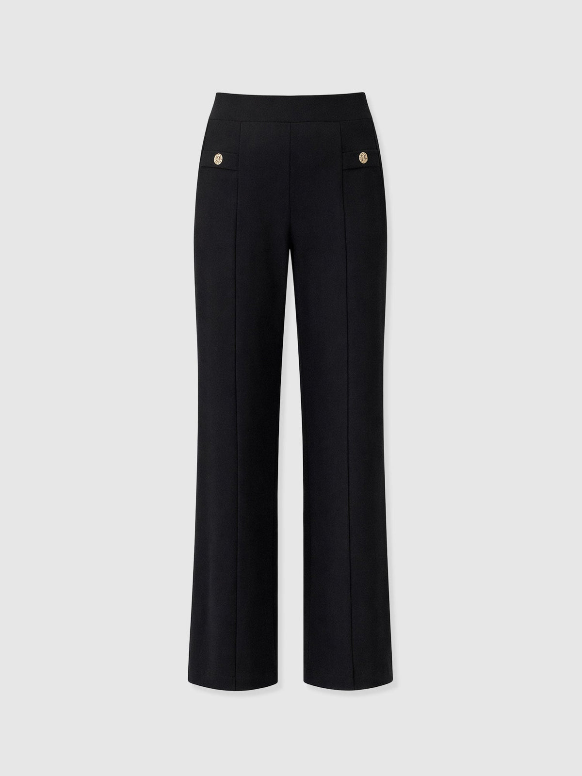 Averie Wide Leg Pant - Black Molten
