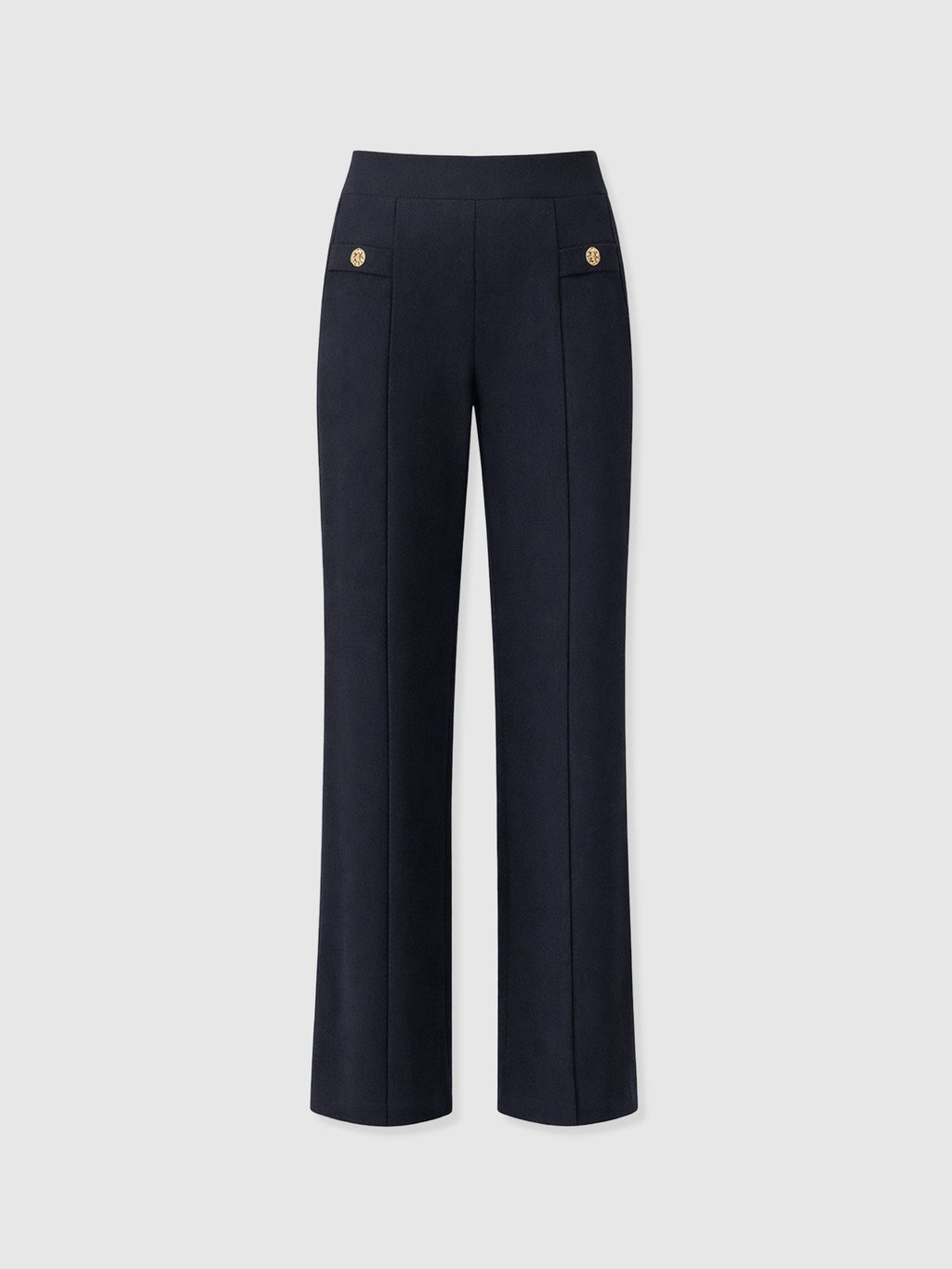 Averie Wide Leg Pant - Navy Molten