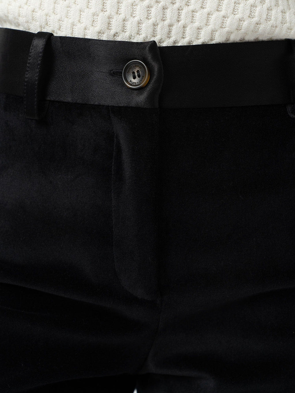 Axel Flared Pant - Black Velvet