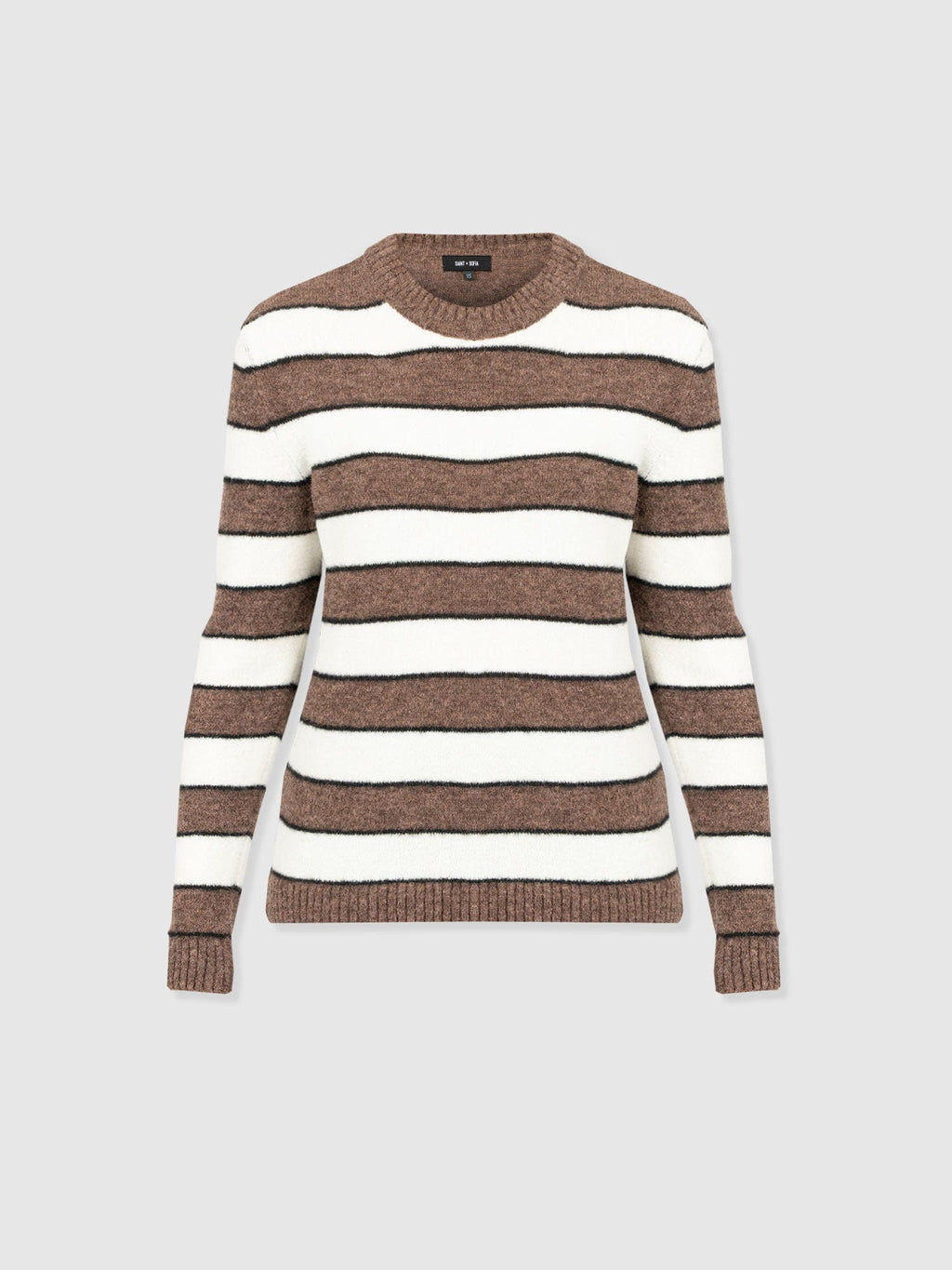Azura Knit Sweater - Brown Stripe