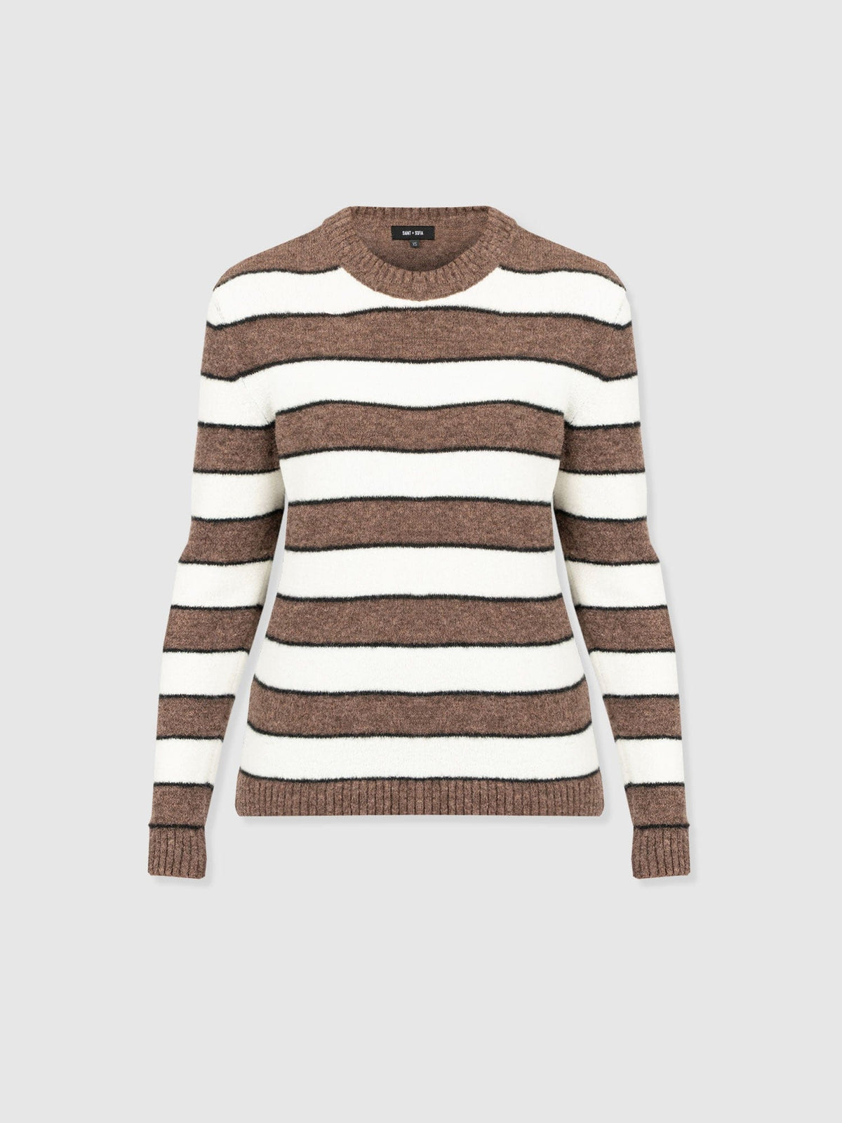 Azura Knit Sweater - Brown Stripe