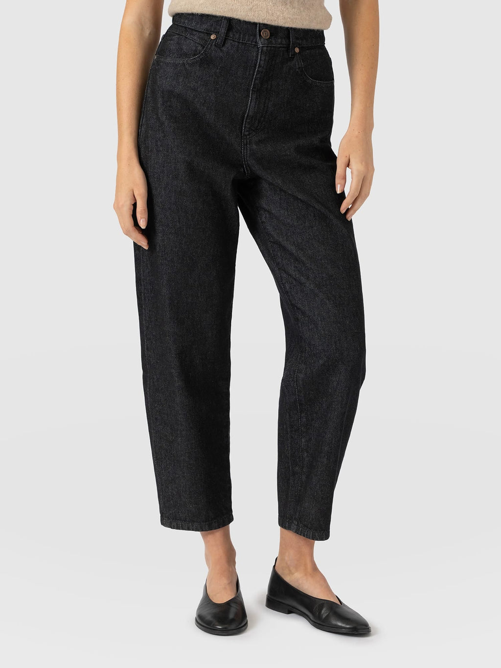 Barrel Leg Jean - Black